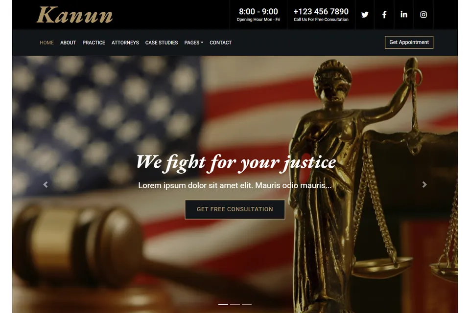Tampilan website KANUN