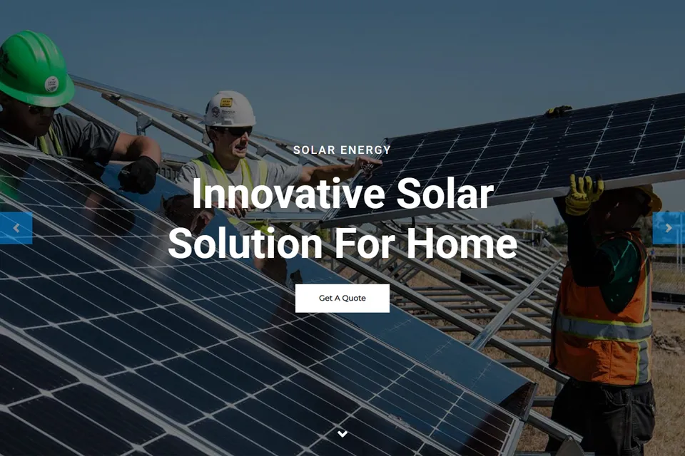 Tampilan website SOLAR